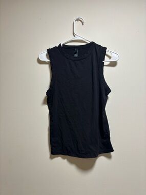 SKIMS Cotton Jersey Muscle Tank in Onyx - Size Medium